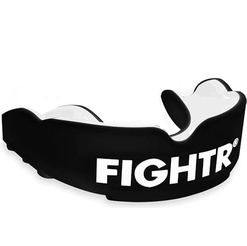 FIGHTR® Premium Mundschutz - ideale Atmung & leicht Anpassbar | Sport Zahnschutz für Boxen, MMA, Muay Thai, Hockey & Kampfsport | inkl. Hygiene Box